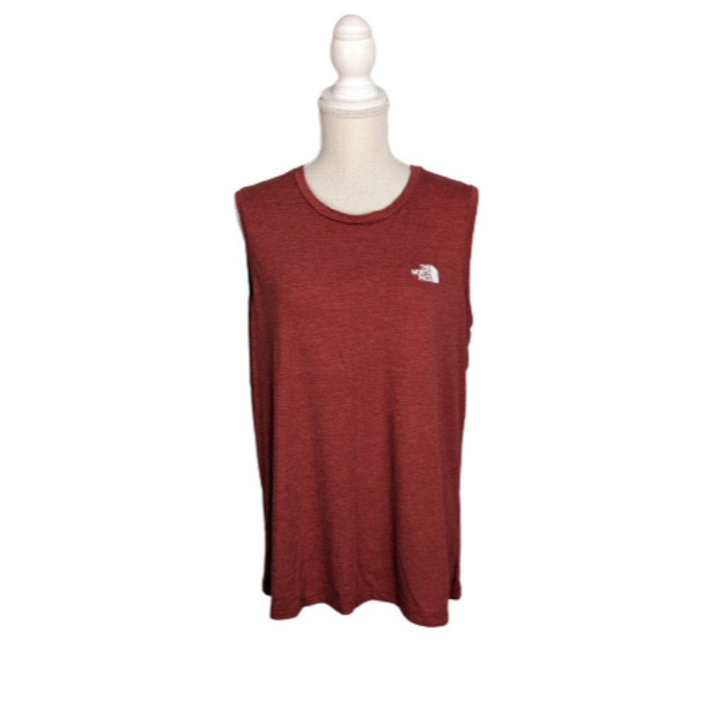 The North Face Red Graphic Muscle Tank XL